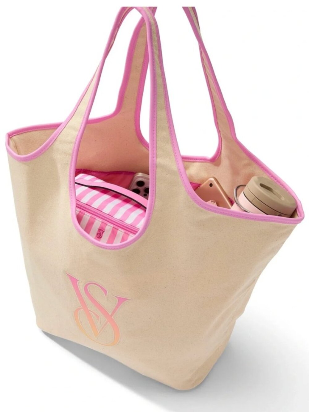 Victoria's Secret Ombré Monogram Logo Tote Bag - Picture 6 of 6